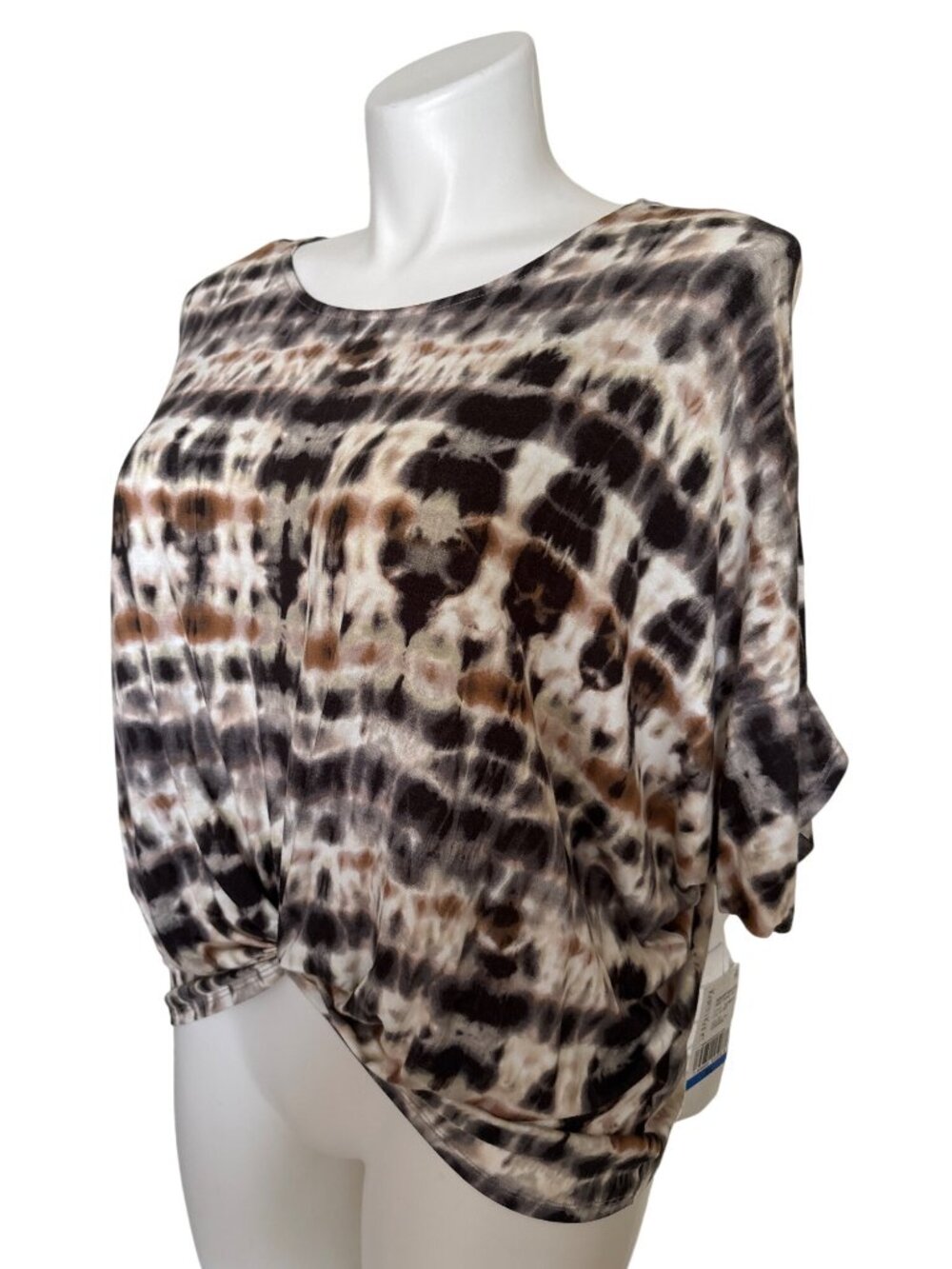 Karen Kane NWT Women's Twist-Front Tie-Dye Print Top Size XL - Picture 7 of 11